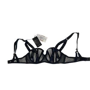 Bluebella Karolina Mesh Strappy Underwire Bra Women's Size 34B Sheer Style 40149